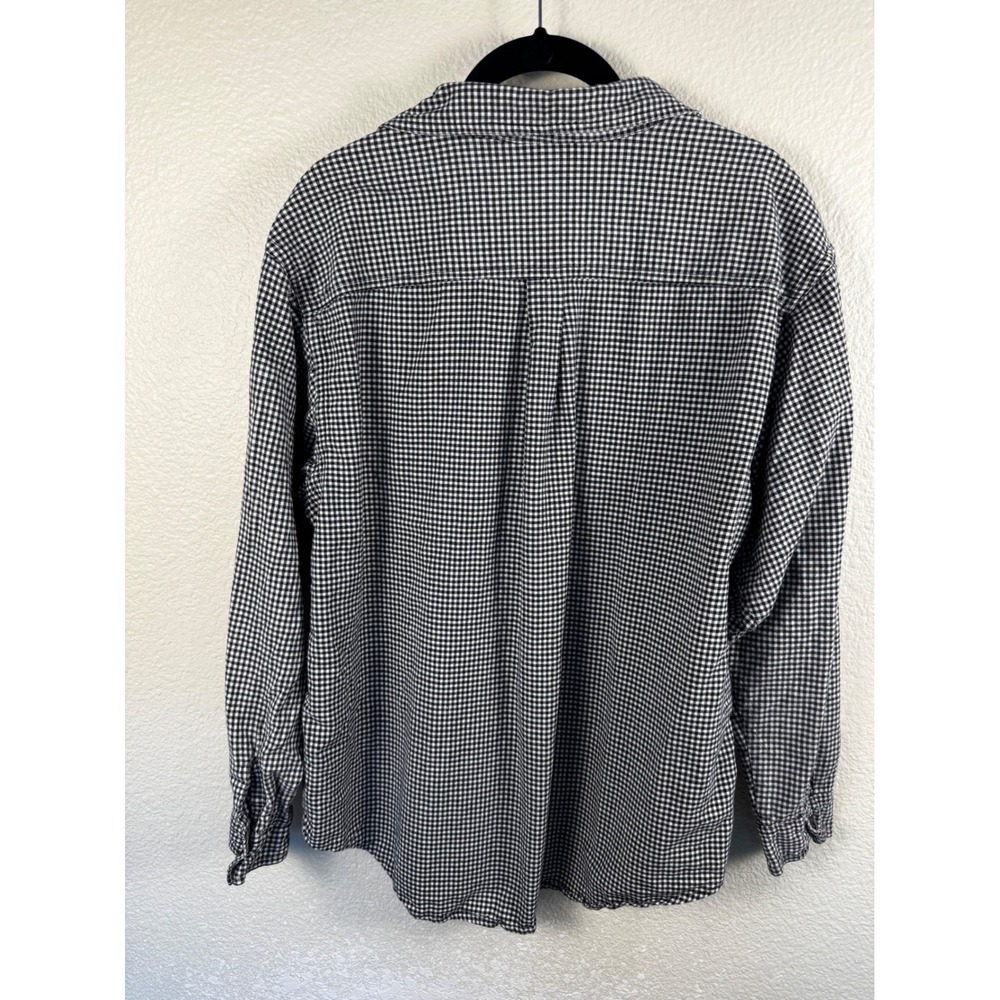 VTG Casey & Max Halloween Button Up Shirt Women Large Gingham Embroidered Spooky - Picture 5 of 9